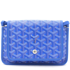 Blue Goyardine Coated Canvas Plumet Crossbody Bag