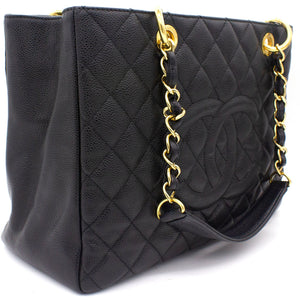 Caviar Grand Shopping Tote GST Black