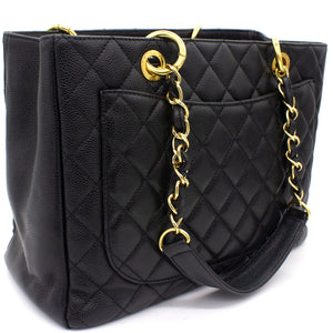 Caviar Grand Shopping Tote GST Black