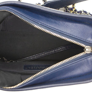 Calfskin Quilted Small Gabrielle Hobo Blue