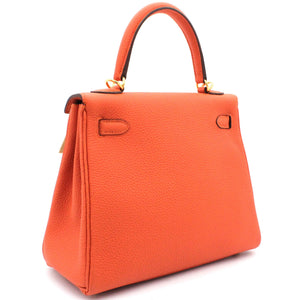 Kelly 25 Togo 9J Feu Leather