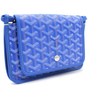 Blue Goyardine Coated Canvas Plumet Crossbody Bag