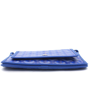 Blue Goyardine Coated Canvas Plumet Crossbody Bag