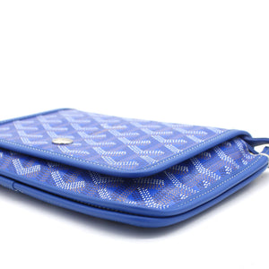 Blue Goyardine Coated Canvas Plumet Crossbody Bag
