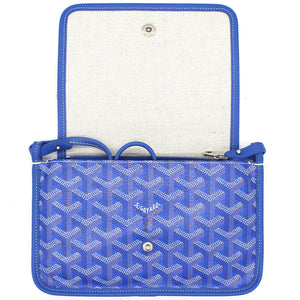 Blue Goyardine Coated Canvas Plumet Crossbody Bag