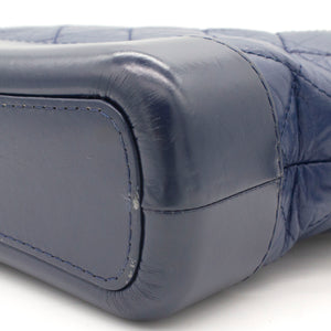 Calfskin Quilted Small Gabrielle Hobo Blue