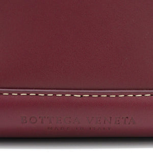 French Calfskin Small Intrecciato Arco 33 Bordeaux