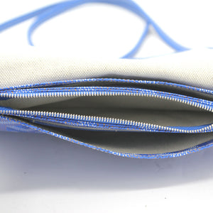 Blue Goyardine Coated Canvas Plumet Crossbody Bag