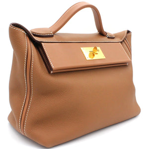 Togo and Swift Leather 24/24 35 Bag Gold 37