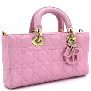 Pink Quilted Leather Runway Bag