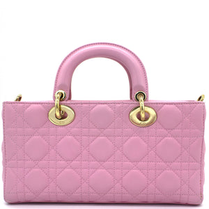 Pink Quilted Leather Runway Bag