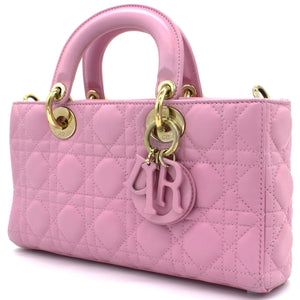 Pink Quilted Leather Runway Bag