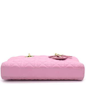 Pink Quilted Leather Runway Bag