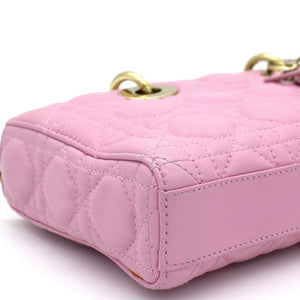 Pink Quilted Leather Runway Bag