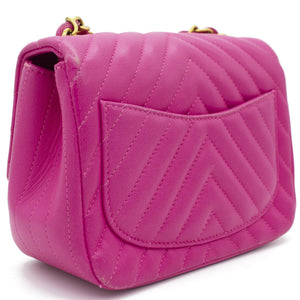 Chevron Mini Square Flap Bag
