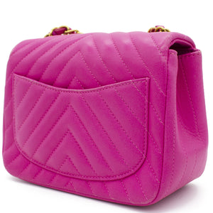 Chevron Mini Square Flap Bag