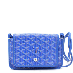 Blue Goyardine Coated Canvas Plumet Crossbody Bag