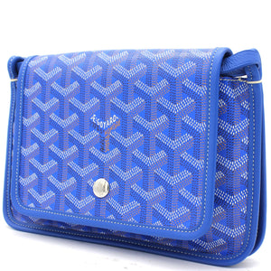 Blue Goyardine Coated Canvas Plumet Crossbody Bag