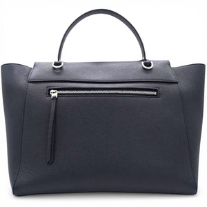 Grained Calfskin Belt Bag Navy Mini
