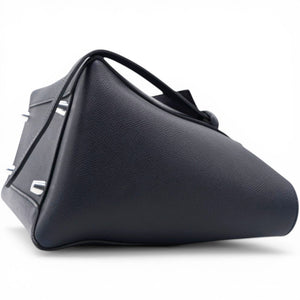 Grained Calfskin Belt Bag Navy Mini