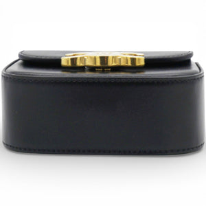 Mini Triomphe in Shiny Calfskin Black