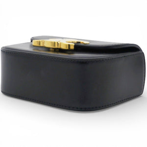 Mini Triomphe in Shiny Calfskin Black
