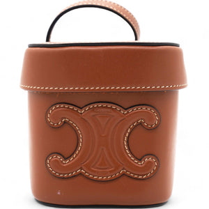 Smooth Calfskin Cuir Triomphe Box Tan