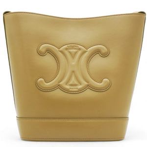 Smooth Calfskin Cuir Triomphe Bucket Bag Tan