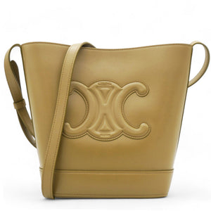 Smooth Calfskin Cuir Triomphe Bucket Bag Tan