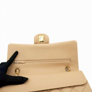 Classic Flap Medium Beige Lambskin