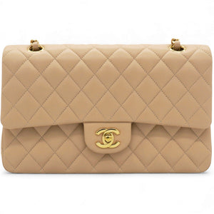 Classic Flap Medium Beige Lambskin
