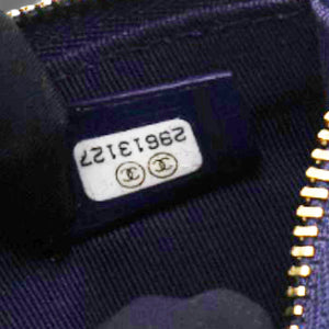 Navy Lambskin Quilted Flap Front Pocket Phone Holder Bag