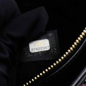 Sequin Small Gabrielle Hobo Black/Gold