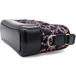 Sequin Small Gabrielle Hobo Black/Gold