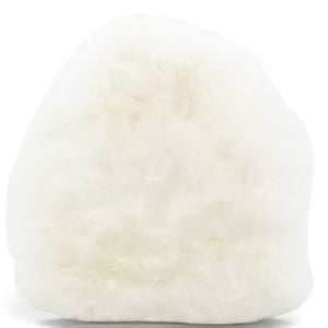White Long Fluffy Mohair Fur Clutch Bag Classic Double C Turn Lock Luxury Evening Handbag