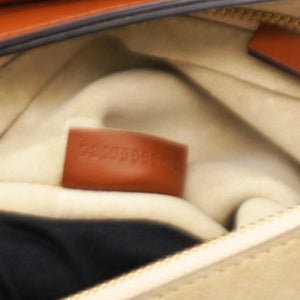 Suede Calfskin Medium Faye Shoulder Bag Tobacco