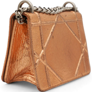 Ceramic Effect Deerskin Diorama Club Bag Gold