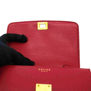 Box Calfskin Mini Classic Box Flap Bag Red