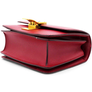 Box Calfskin Mini Classic Box Flap Bag Red