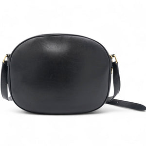 Quilted C Charm Bag Black