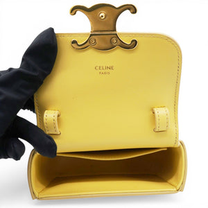 Shiny Calfskin Mini Triomphe Yellow