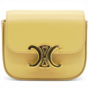 Shiny Calfskin Mini Triomphe Yellow