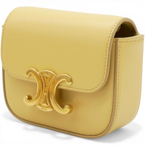 Shiny Calfskin Mini Triomphe Yellow