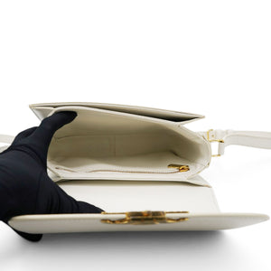 Shiny Calfskin Teen Triomphe White