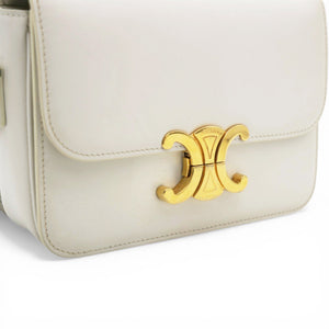Shiny Calfskin Teen Triomphe White
