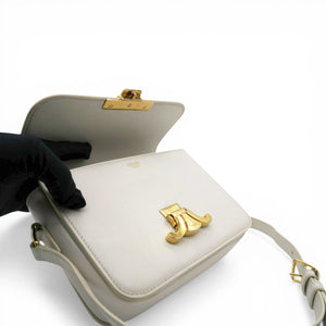 Shiny Calfskin Teen Triomphe White