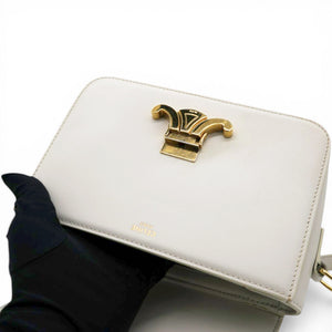 Shiny Calfskin Teen Triomphe White