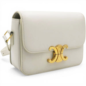 Shiny Calfskin Teen Triomphe White