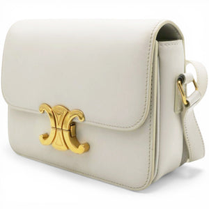 Shiny Calfskin Teen Triomphe White