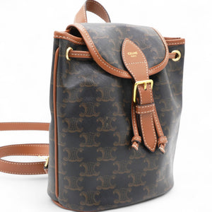 Triomphe Canvas Folco Backpack Tan